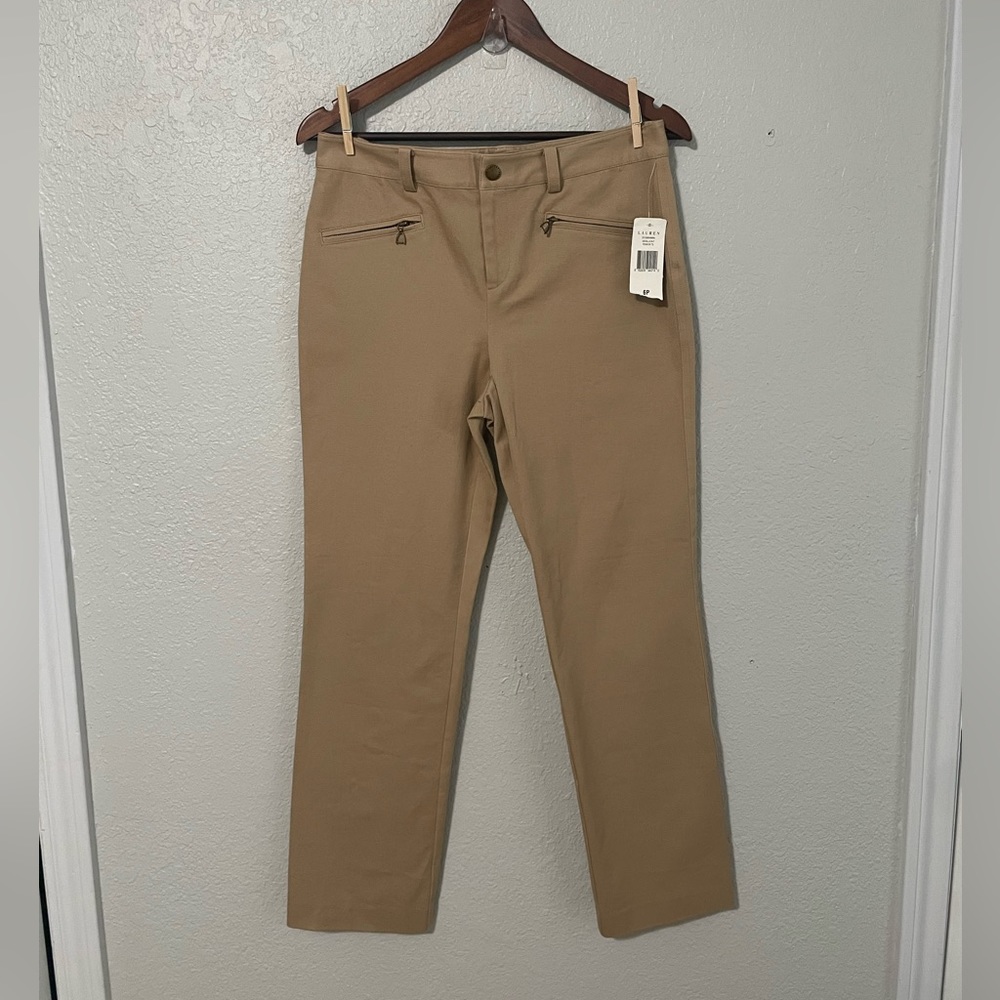 Ralph Lauren Cropped Tan Women's Pants